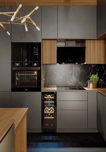 Винный шкаф отдельностоящий LEX LWD3017BL DUAL ZONE