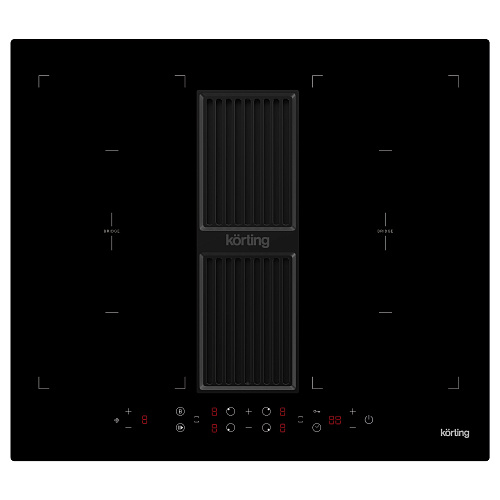 Индукционная варочная панель с интегрированной вытяжкой Korting HIBH 68980 NB