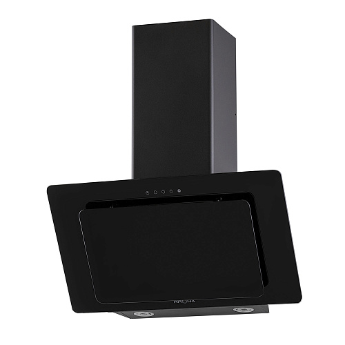 Наклонная вытяжка LIVA 600 black S