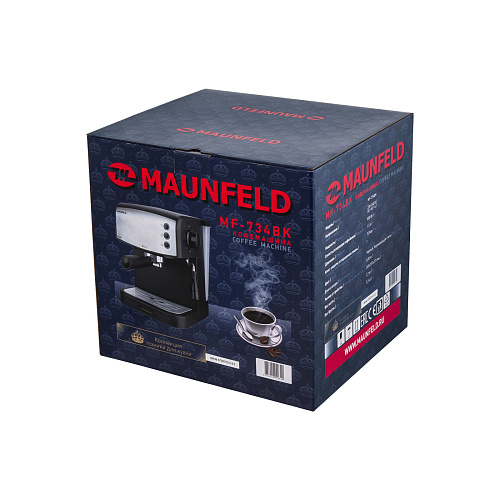 Кофемашина рожкового типа MAUNFELD MF-734BK