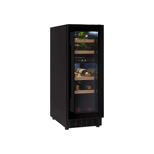 Винный шкаф отдельностоящий LEX LWD3017BL DUAL ZONE