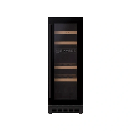 Винный шкаф отдельностоящий LEX LWD3017BL DUAL ZONE