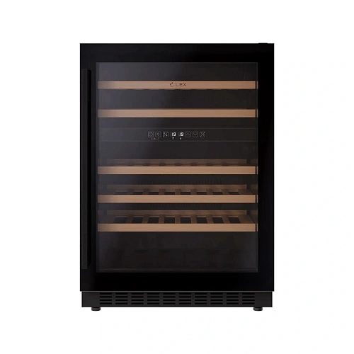 Винный шкаф отдельностоящий LEX LWD6046BL DUAL ZONE