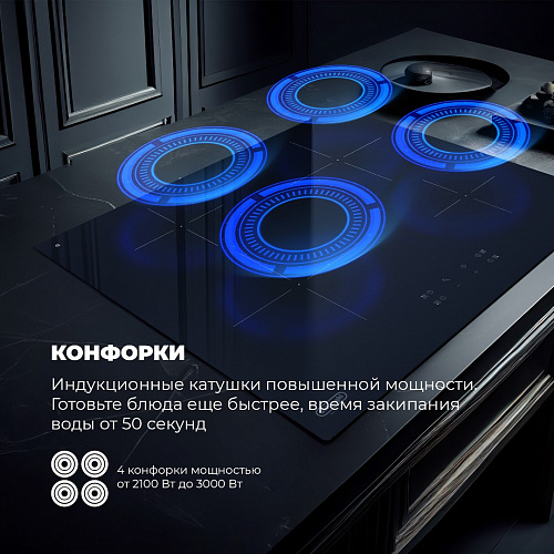 Индукционная варочная панель PIN 62 RUS