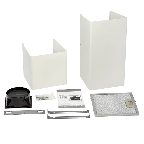 Наклонная вытяжка LIVA 600 white S