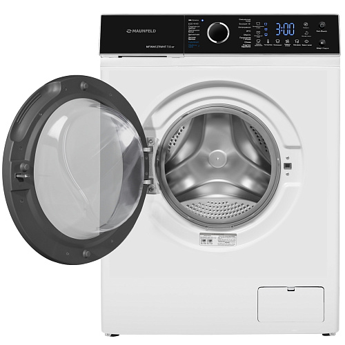 Стиральная машина c инвертором и паром MAUNFELD MFWM127IWHT