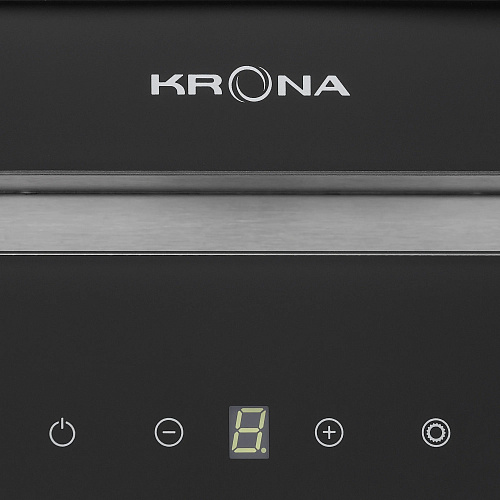 Полновстраиваемая вытяжка Krona SELINA 600 GLASS BLACK S