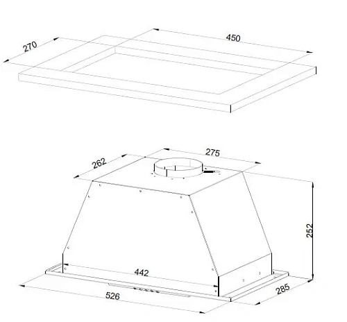 Встраиваемая вытяжка Kuppersberg INLINEA 52 BX