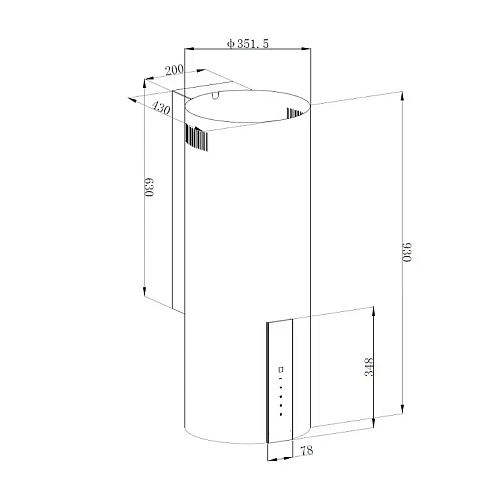 Вытяжка Korting KHC 35969 Cylinder