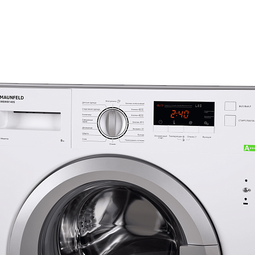Встраиваемая стиральная машина c инвертором и паром MAUNFELD MBWM148S