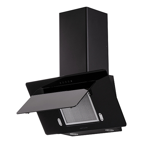 Наклонная вытяжка LIVA 600 black S
